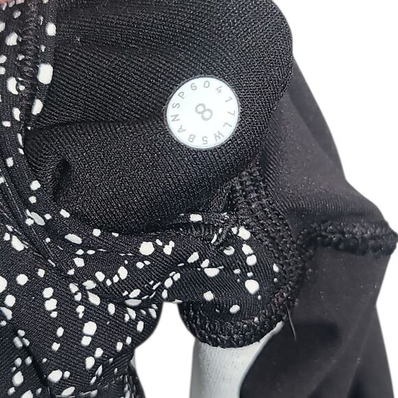 Lululemon Wunder Under Hi-Rise 7/8 Tight 25" White Black Size 8 - Picture 5 of 5